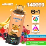 Airmez FOX 140000 Puffs 6 IN 1 – 140 000 pyknięć i 6 smaków w jednym e-papierosie - imagine 2
