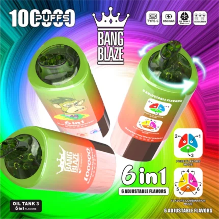 BANG BLAZE 100000 Pufuri 14 Arome Nicotină Redusă - Vape Original Reîncărcabil de Unică Folosire