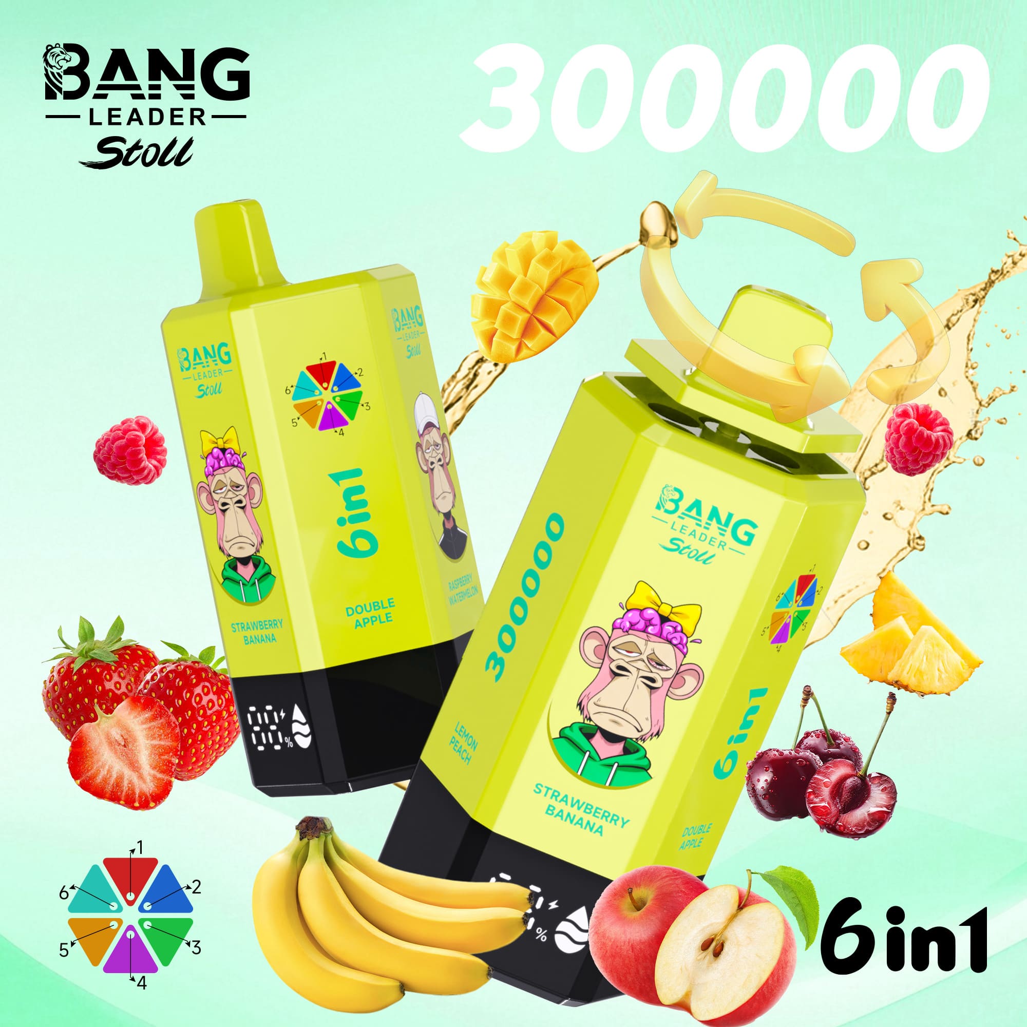 Bang Leader 300K Puffs Disposable Vape 6 in 1 - imagine 11