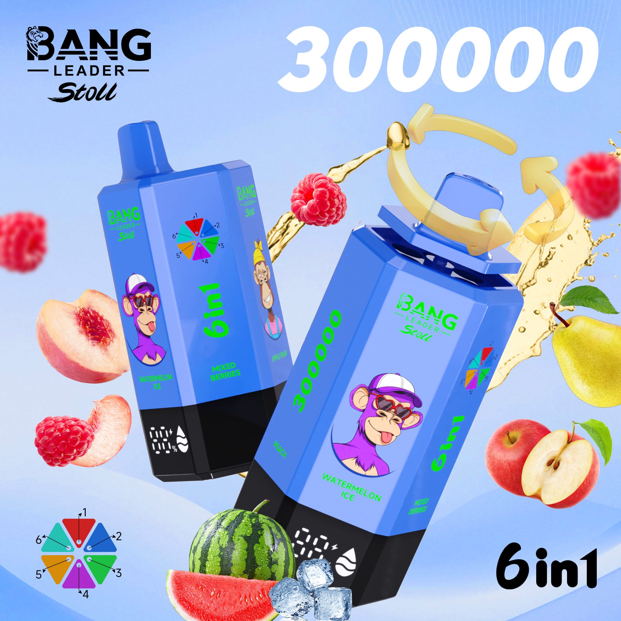 Bang Leader 300K Puffs Disposable Vape 6 in 1 - imagine 12
